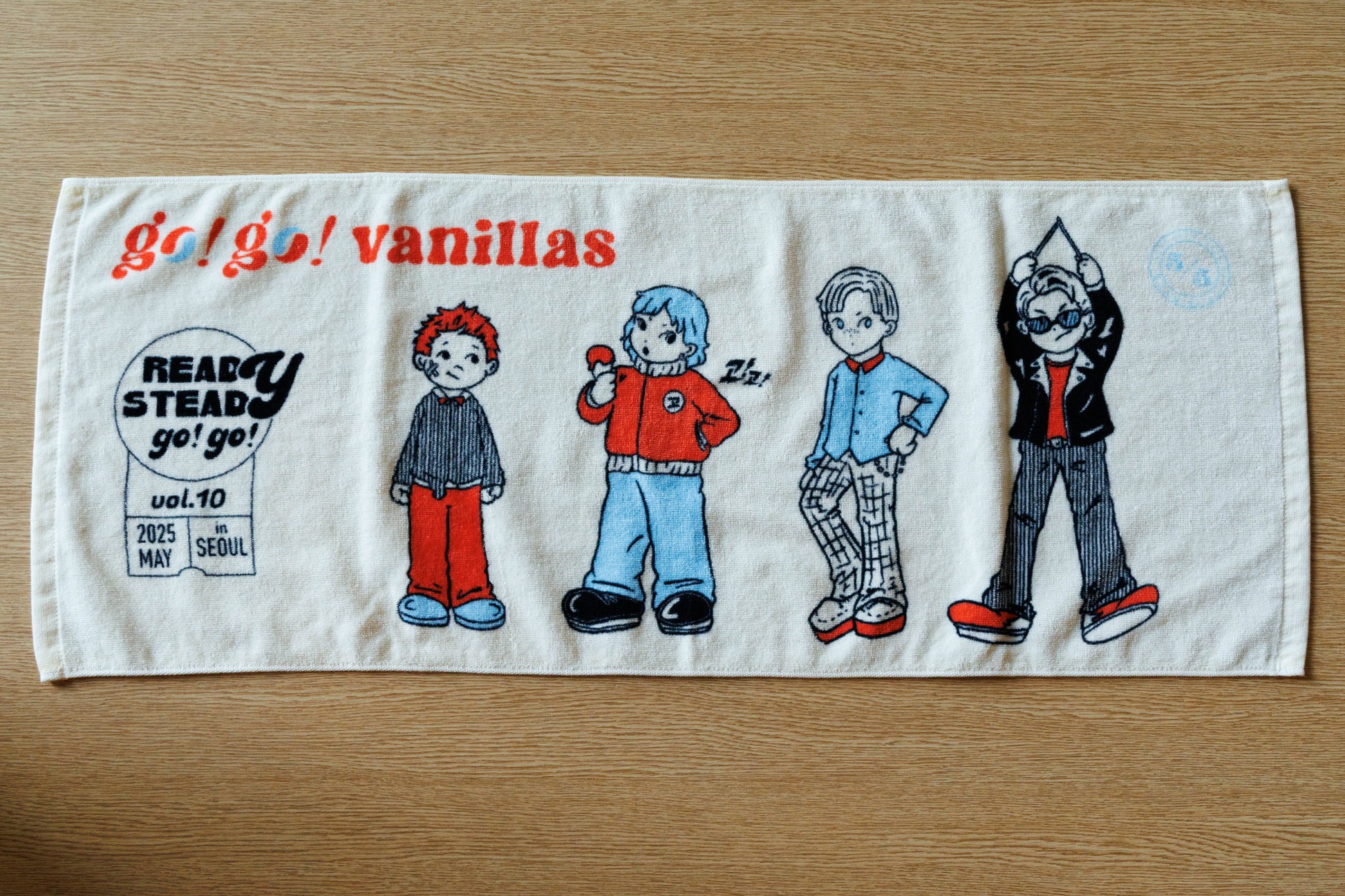 READY STEADY go!go! vol.10 in Seoul Face Towel [go!go!vanillas]