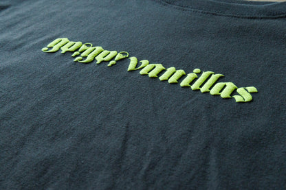 PUFF PRINT LOGO T-shirt Charcoal Black - Medium (JP Size) [go!go!vanillas]