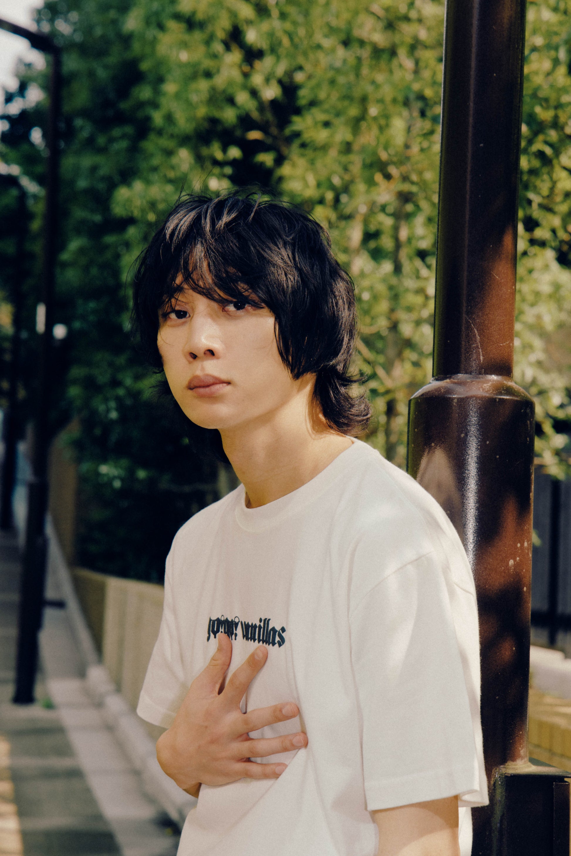 PUFF PRINT LOGO T-shirt Vanilla White - Large (JP Size) [go!go!vanillas]