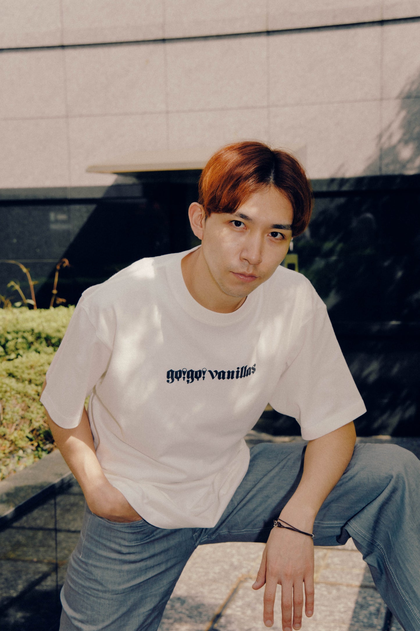 PUFF PRINT LOGO T-shirt Vanilla White - Large (JP Size) [go!go!vanillas]