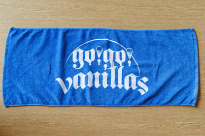 LOGO Face Towel BLUE [go!go!vanillas]