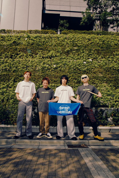 LOGO Face Towel BLUE [go!go!vanillas]