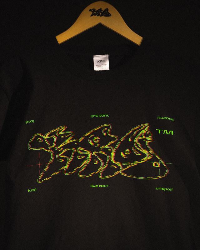 Kroi Anaglyph T (Black) - Large (JP Size) [Kroi]