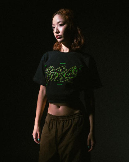 Kroi Anaglyph T (Black) - Large (JP Size) [Kroi]