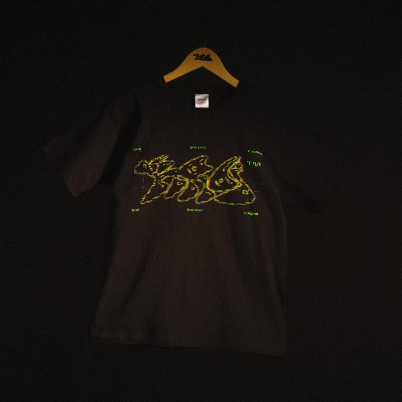 Kroi Anaglyph T (Black) - Large (JP Size) [Kroi]