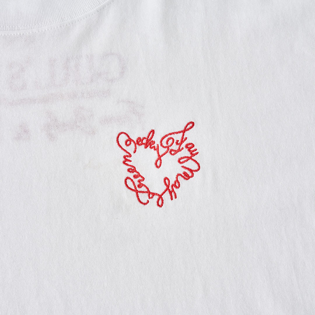 Embroidered T-shirts (White) [IDOL FACTORY GIRL’S DAY]