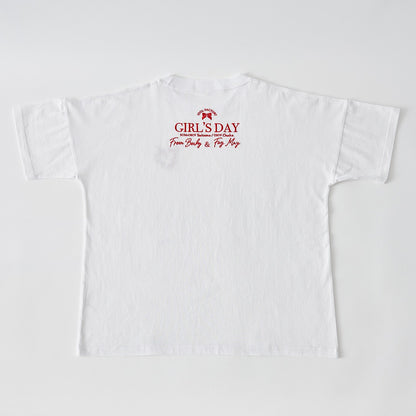 Embroidered T-shirts (White) [IDOL FACTORY GIRL’S DAY]
