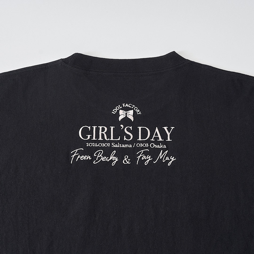 Embroidered T-shirts (Black) [IDOL FACTORY GIRL’S DAY]