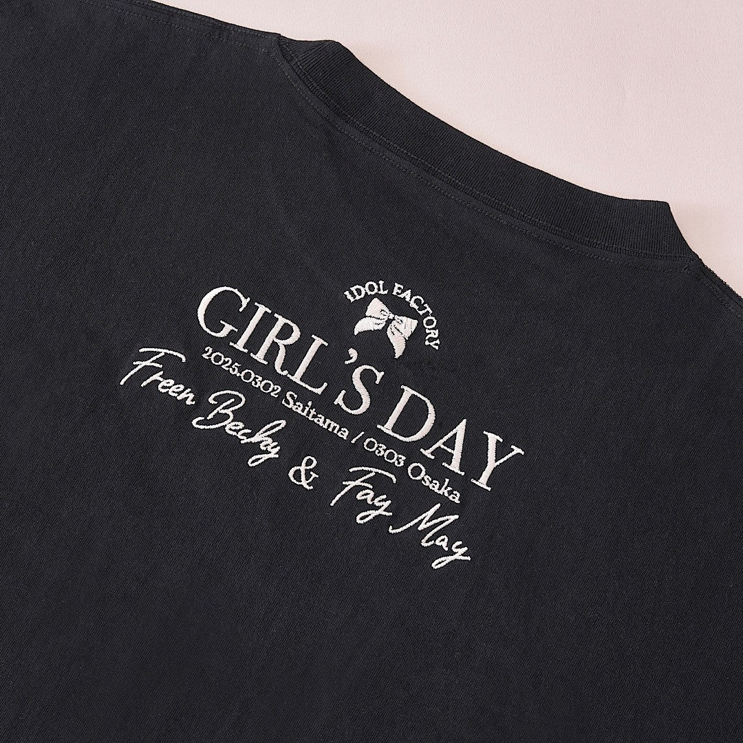 Embroidered T-shirts (Black) [IDOL FACTORY GIRL’S DAY]