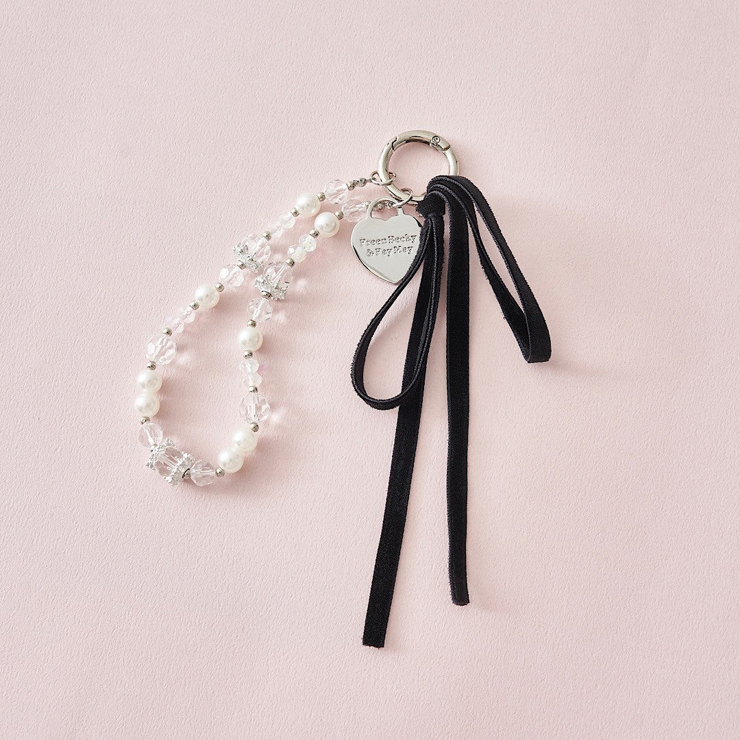 Beaded key holder with ribbon [IDOL FACTORY GIRL’S DAY]