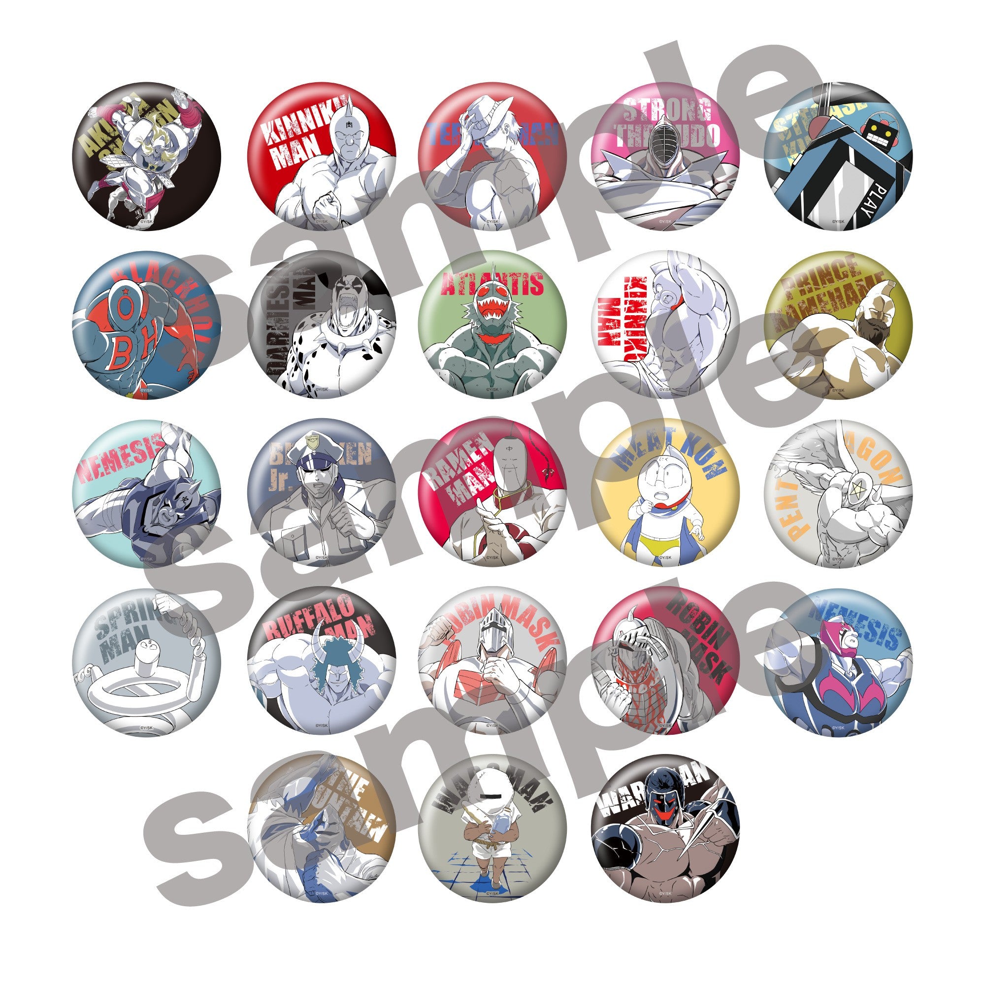 Tin Badge Magnet Raffle [Kinnikuman Perfect Origin Arc]