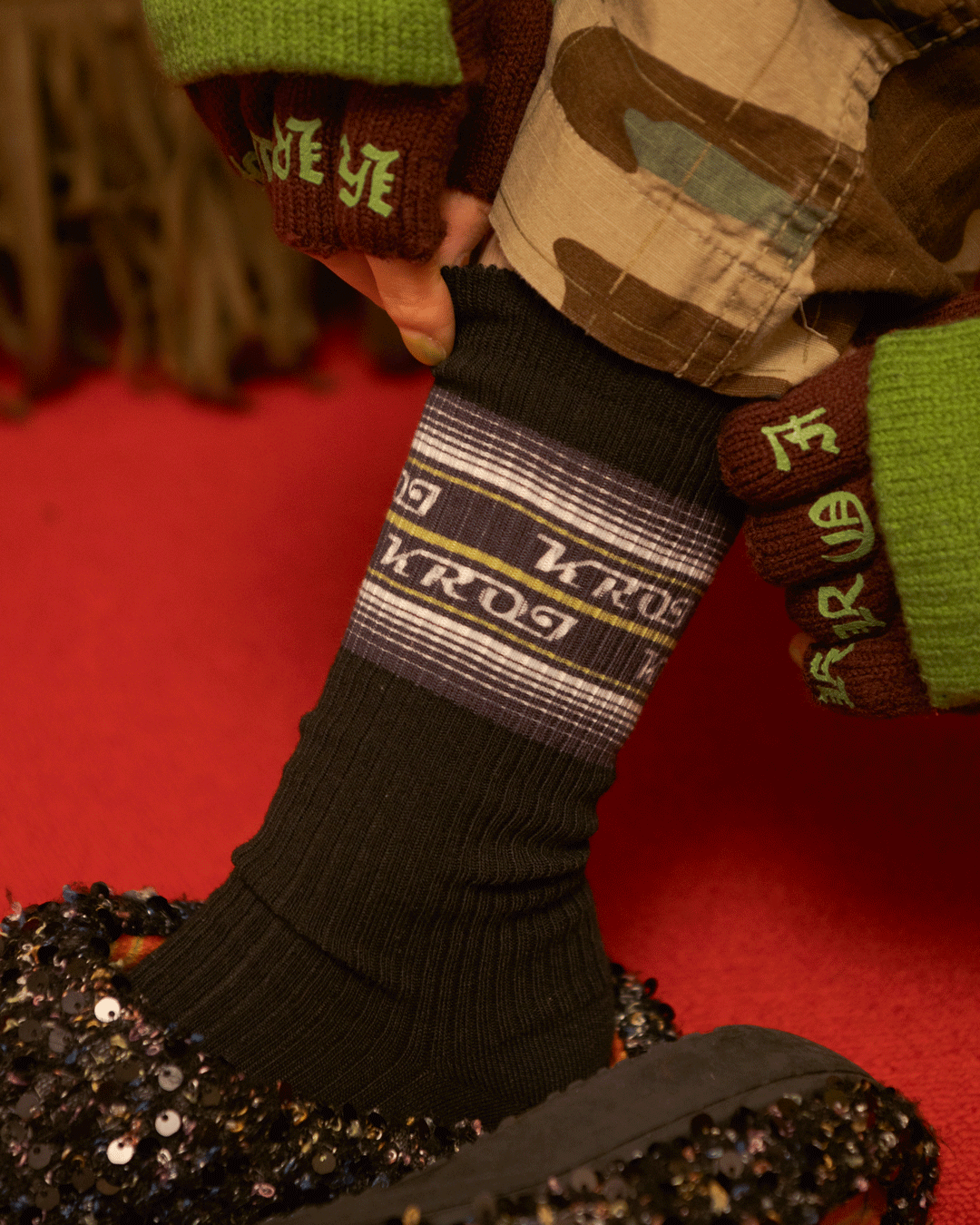【1】Fade stripe socks