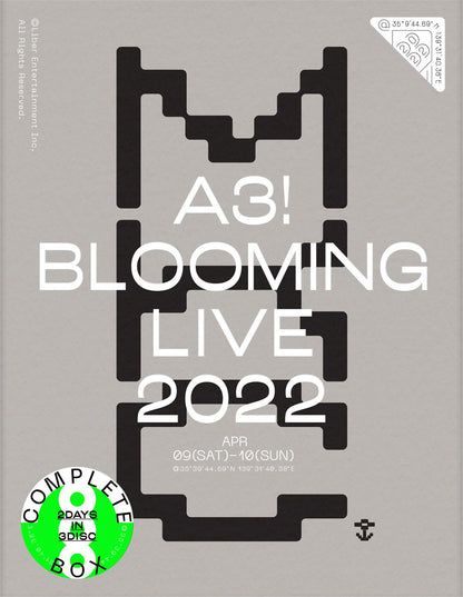 【A3!】A3! BLOOMING LIVE 2022 Blu-ray BOX Limited Edition Release on December 21th, 2022