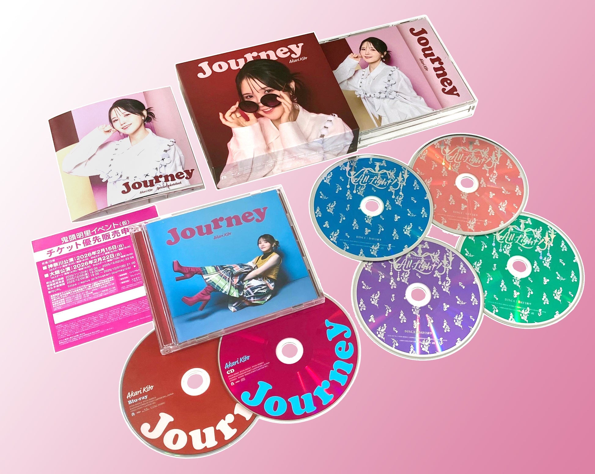 [PONYCANYON SHOP Limited Edition] Akari Kito 3rd full album "Journey" (CD+2CDs+Blu-ray)